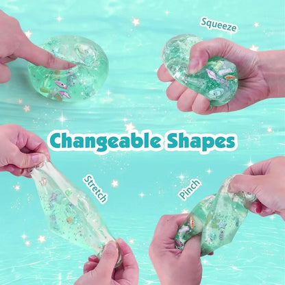 Ocean Squishy Sensory Fidget Cube