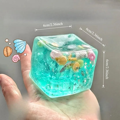 Ocean Squishy Sensory Fidget Cube