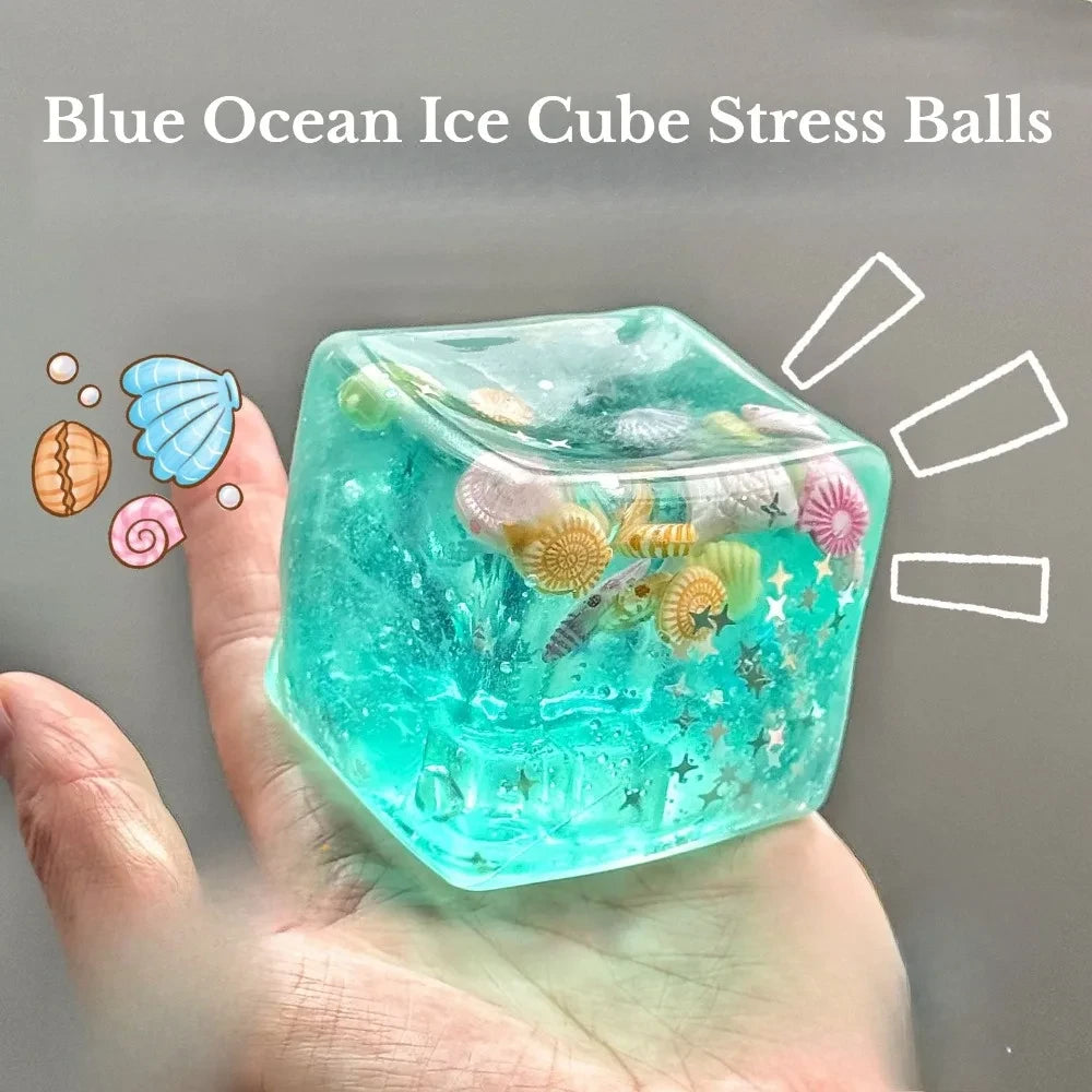 Ocean Squishy Sensory Fidget Cube