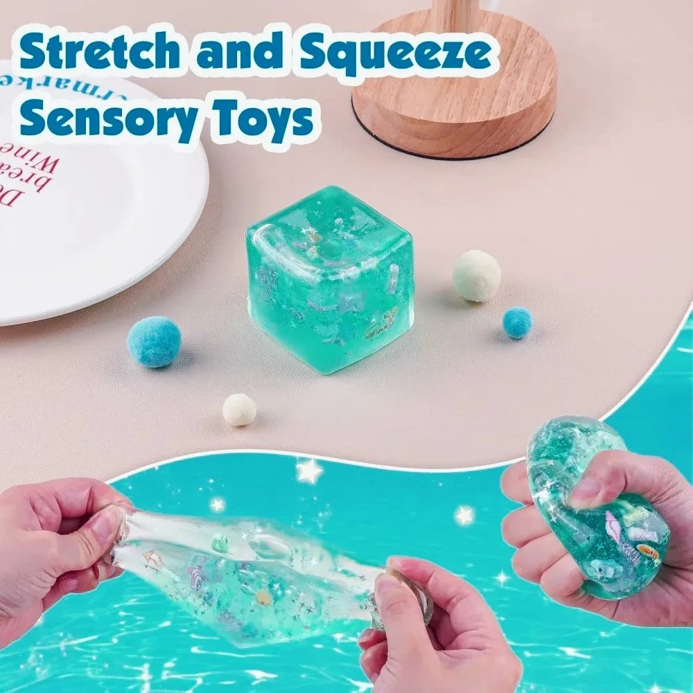 Ocean Squishy Sensory Fidget Cube