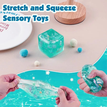 Ocean Squishy Sensory Fidget Cube