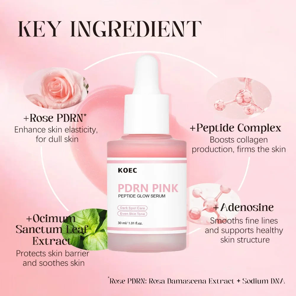 Rose PDRN Pink Peptide Facial Serum
