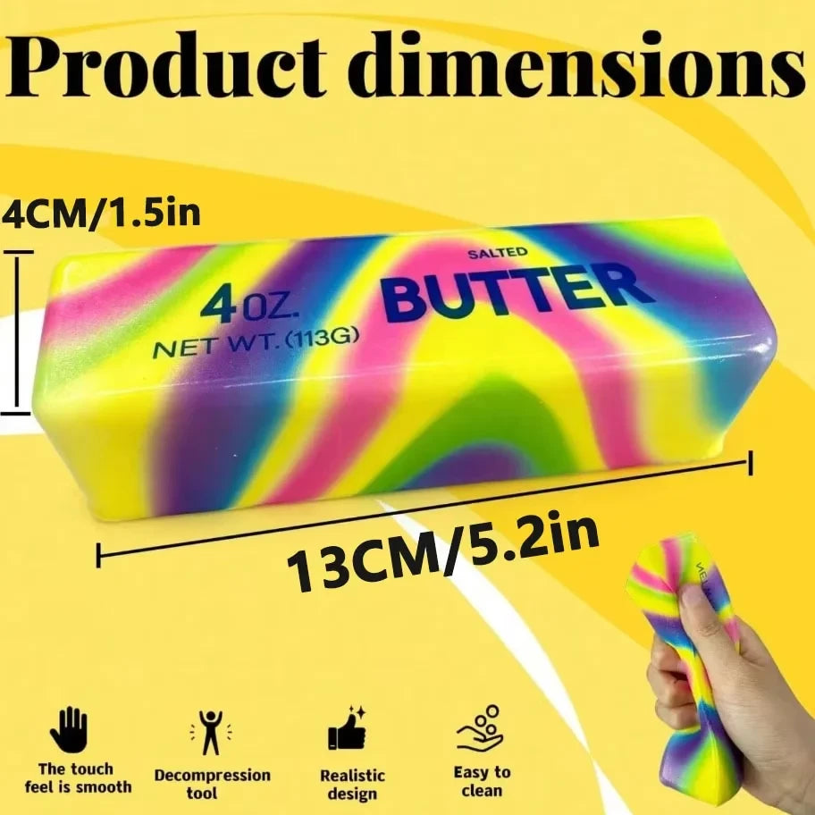 Butter Stick Squishy Fidget Toy