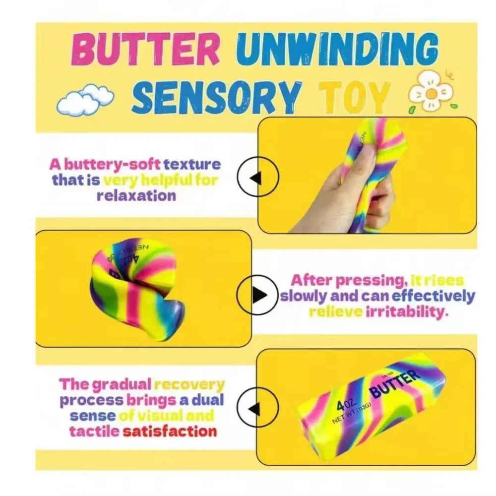 Butter Stick Squishy Fidget Toy