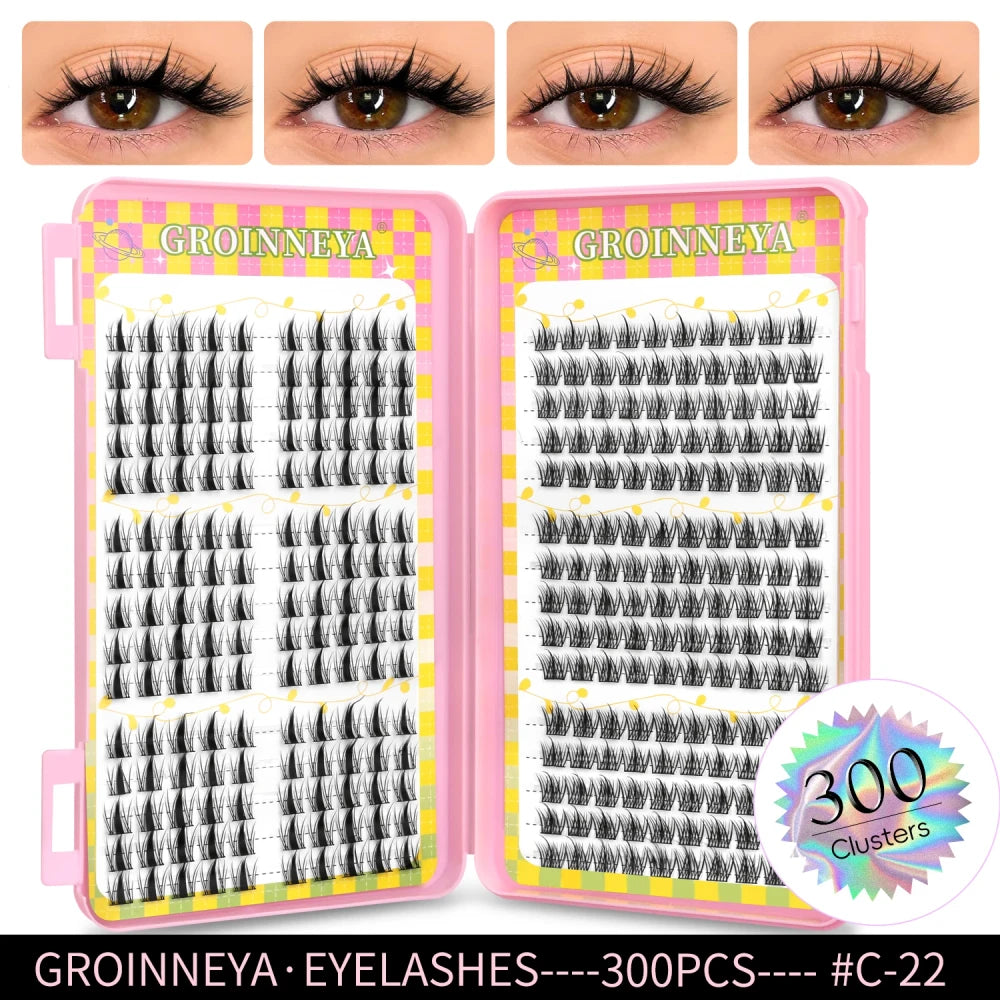 Natural-Look Cluster Eyelash Extensions