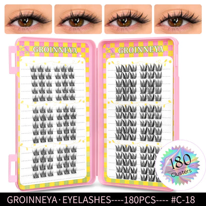 Natural-Look Cluster Eyelash Extensions