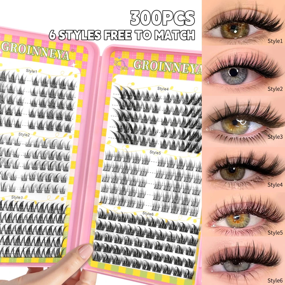 Natural-Look Cluster Eyelash Extensions