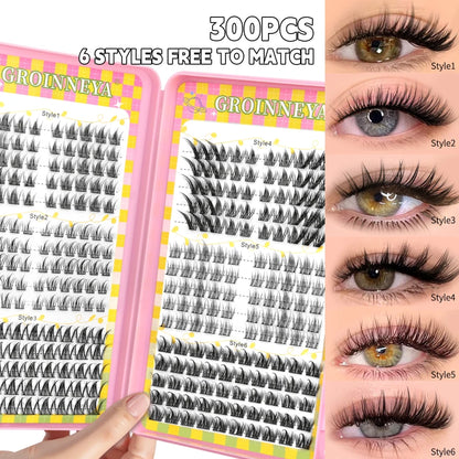 Natural-Look Cluster Eyelash Extensions