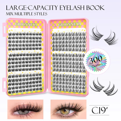 Natural-Look Cluster Eyelash Extensions