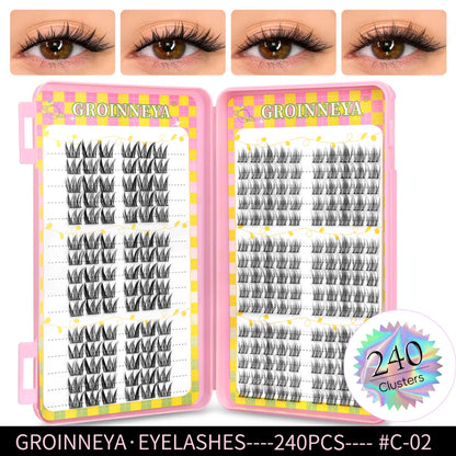 Natural-Look Cluster Eyelash Extensions