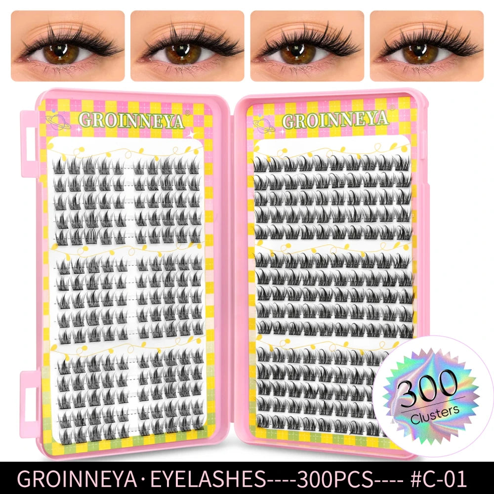 Natural-Look Cluster Eyelash Extensions