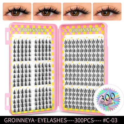 Natural-Look Cluster Eyelash Extensions