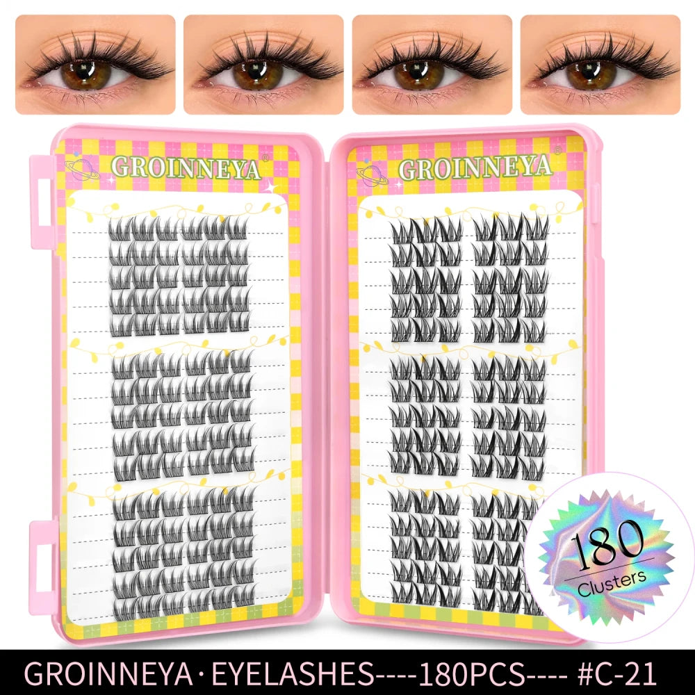 Natural-Look Cluster Eyelash Extensions
