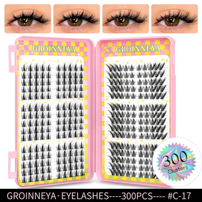 Natural-Look Cluster Eyelash Extensions
